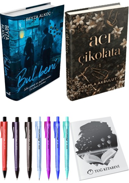 Acı Çikolata Ciltli ve Bul Beni Ciltli Beyza Alkoç 2li Set