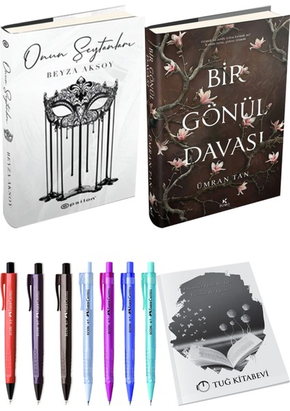 Bir Gönül Davası Ciltli ve Epsilon Yayınevi Onun Şeytanları Ciltli Beyza Aksoy 2li Set