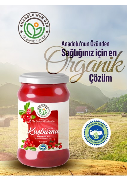 Organik Kuşburnu Marmelatı ''400gr''