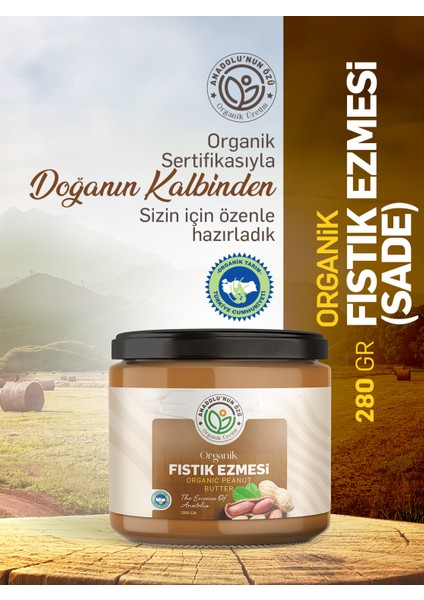 Organik Fıstık Ezmesi(Sade)