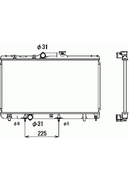 Toyota Corolla Motor Radyatörü (1998-2000) 1.3 CM00477