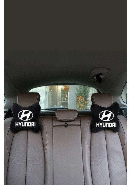 2'li Set Hyundai Araçlarla Uyumlu Ortopedik Oto Boyun Yastığı