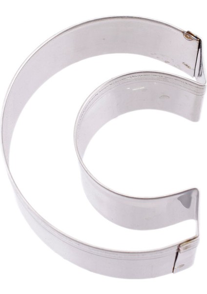 Kek Kurabiye ve Pasta Kalıbı Metal C Harfi Büyük Boy Alfabe 8.5 cm
