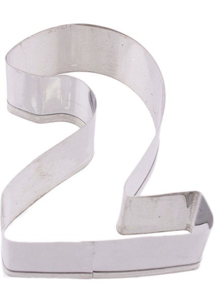 Kek Kurabiye ve Pasta Kalıbı Metal 2 Sayı Büyük Boy Rakam 8.5 cm