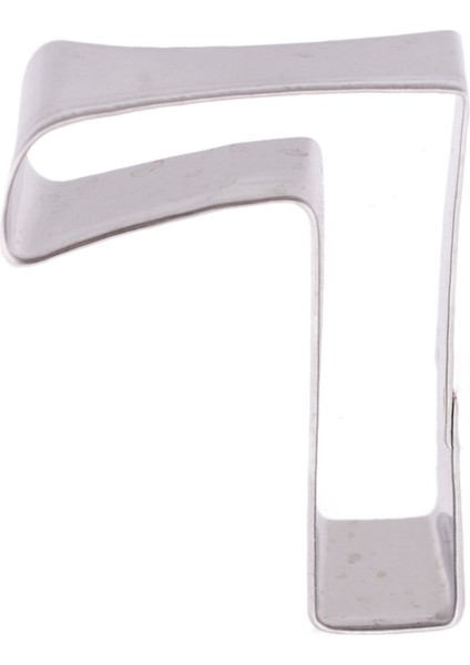 Kek Kurabiye ve Pasta Kalıbı Metal 7 Sayı Büyük Boy Rakam 8.5 cm