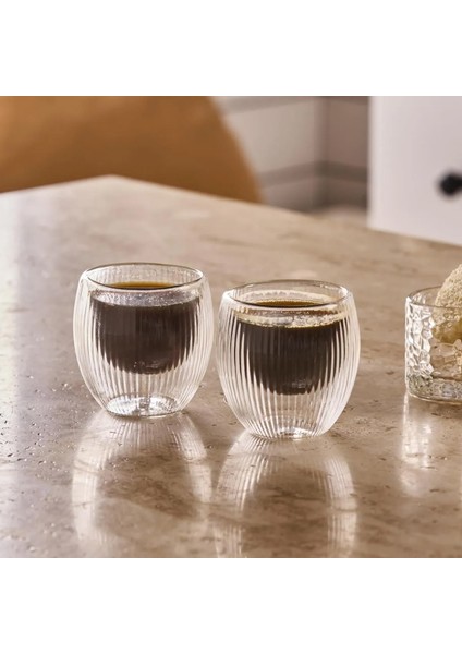Lineo Cidarlı Bardak 2'li 80 ml