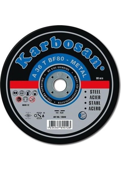 Karbosan Nk Metal Kesme 180X3.0X22 10 Adet