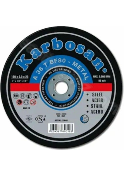 Karbosan Nk Metal Kesme 180X3.0X22 5 Adet fiyatları