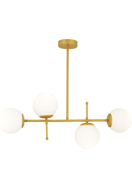 Günay 4lü Gold Modern Mutfak Yemek Masası Üstü Yatak Odası Salon Avize fiyatları