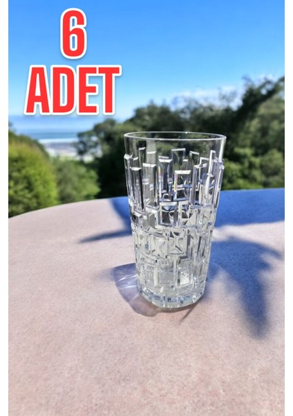 Kırılmaz Meşrubat Bardağı 300 ml Kokteyl Kadehi 6 Adet