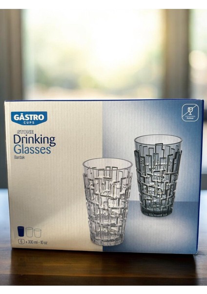 Kırılmaz Meşrubat Bardağı 300 ml Kokteyl Kadehi 6 Adet