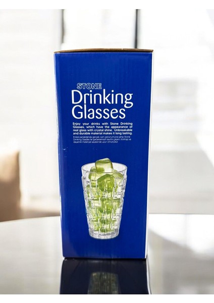 Kırılmaz Meşrubat Bardağı 300 ml Kokteyl Kadehi 6 Adet