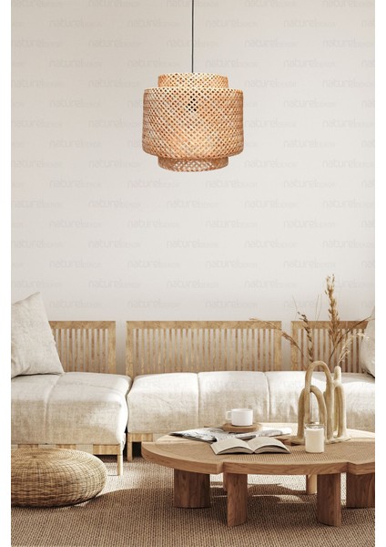 Sinnerlig Bambu Avize 30 cm - Iskandinav, Modern, Bohem, Rattan Avize, Aydınlatma fiyatları