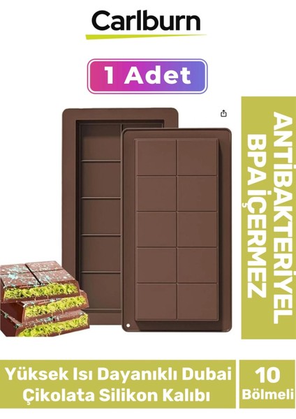 Bpa Içermez Esnek Dayanıklı Yüksek Isı Dayanıklı Dubai Çikolata Silikon Kalıbı 1 Adet