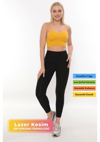 Premium Bel Kısmı Duble Çift Kat Garanti Iki Beden Inceltir Toparlayıcı Yüksek Bel Lazer Korse Tayt