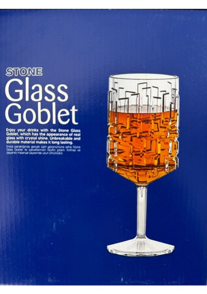 Kırılmaz Kadeh Bardak 350 ml Kokteyl ve Şarap Kadehi 1 Adet