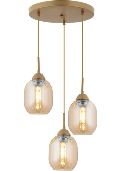 Hierro 3 Lü Yuvarlak Eskitme Modern Salon Avize fiyatları