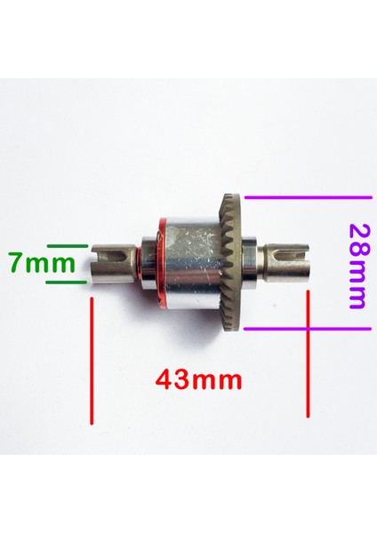 Merkezi Aks Tahrik Mili Wltoys 1/14 144001 Rc Yükseltme Parçaları Diferansiyel (Yurt Dışından)