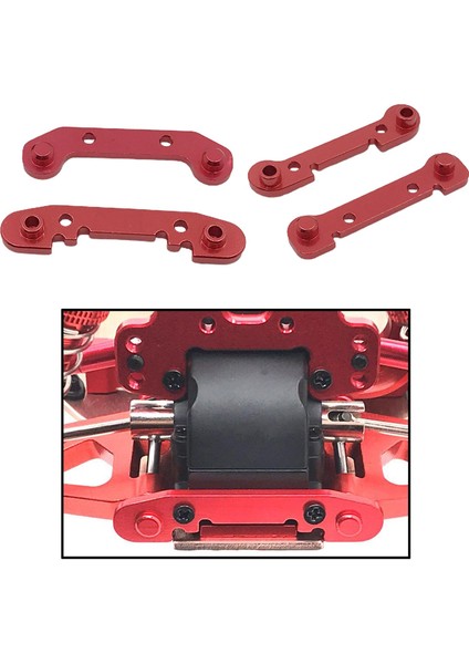 4x Takviyeli Salıncak Kolu Rc Araba Parçaları 1:12 Wltoys 124018 124019 Kırmızı (Yurt Dışından) indirimleri