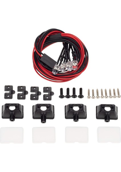 Rc LED Işık Çubuğu Lambası Eksenel SCX10 RC4WD Rc Dıy Parçaları 4 Işık (Yurt Dışından)