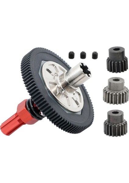 91T Düz Dişli ve 17T/19T/21T Typhoon 1/10 Kırmızı (Yurt Dışından)