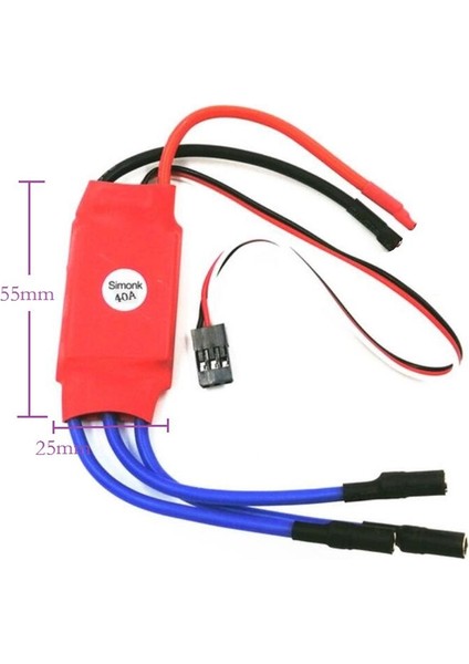Rc Uçakı Standardı Için Fırçasız 40A Esc Hız Denetleyicisi (Yurt Dışından)