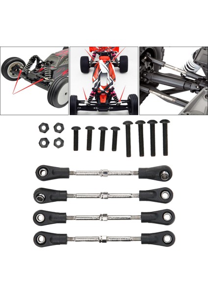 4pcs Metal Rc Araç Direksiyon Çubuğu Hsp Hpı Araçlar Vidalı Somunlar Parçaları 68MM-77MM (Yurt Dışından) modelleri