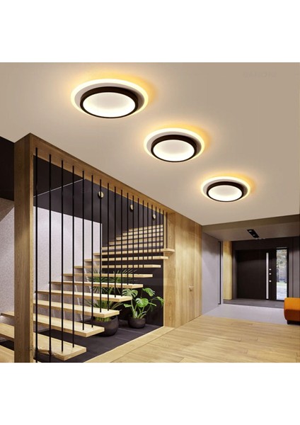 Akrilikli Yuvarlak Kumandalı,dimli 3 Işık Renkli 24 cm LED Tavan Lambası, Modern Avize fırsatları