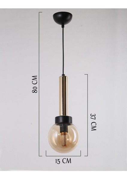 Cota Siyah Gold Kaplama Bal Camlı Avize fırsatları