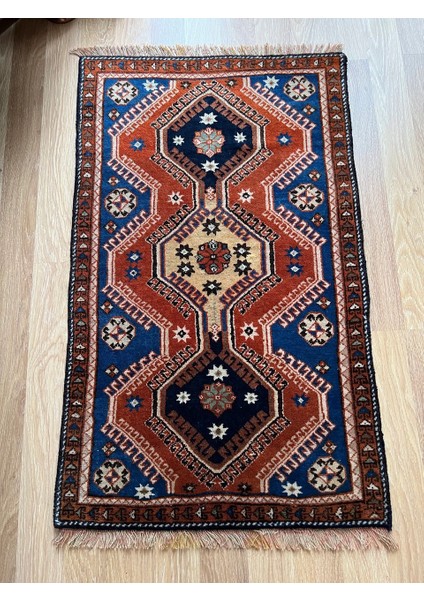 72x120 Cm Boho Stili El Dokuma Antik Uşak Kilimi Nostaljik Ev Hediyesi