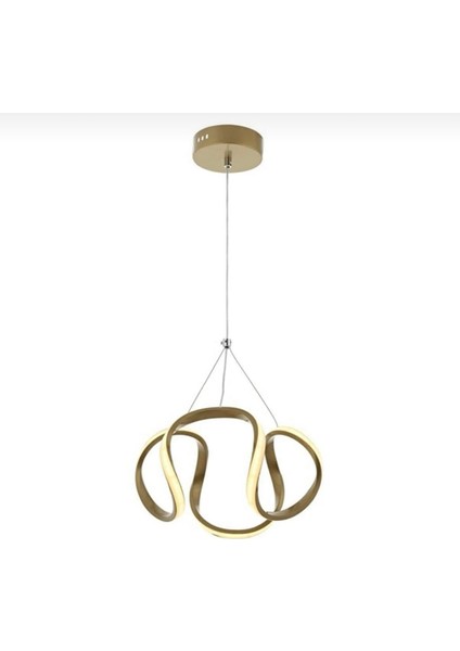 Carrera Modern Sarkıt LED Avize Eskitme Gold 4000K