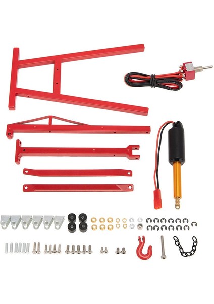 1/8 1/10 Rc Motor Vinç Askısı Vinç Krikoları Dekorasyon Aksesuarı Kırmızı (Yurt Dışından) modelleri