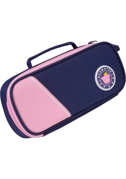 Lise, Ortaokul ve Ilkokul Öğrencisi Kırtasiye Çantası, Retro Tarzı Ilkokul Öğrencisi Büyük Kapasiteli Çocuk Basit Ingiliz Tarzı Çift Katmanlı Kalem Çantası (Yurt Dışından)