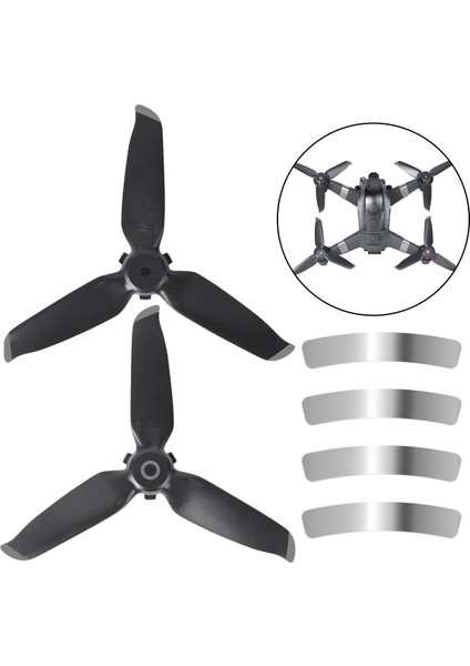 Fpv Mini Rc Drone Quadcopter Helikopter Aksesuarı Için Pervaneler Etiketi Değiş (Yurt Dışından)