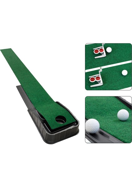 Golf Putting Matı Geri Dönüş Putting Ğ Ekipmanı Taşınabilir Uygulama Matı (Yurt Dışından)