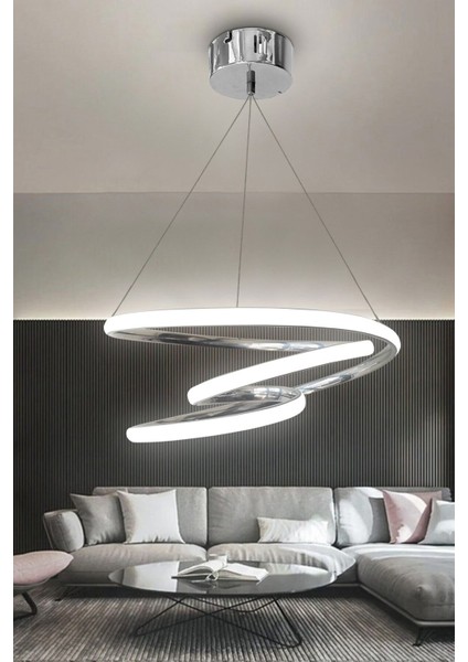 Krom Galaksi Beyaz Işık Ledli Avize fırsatları