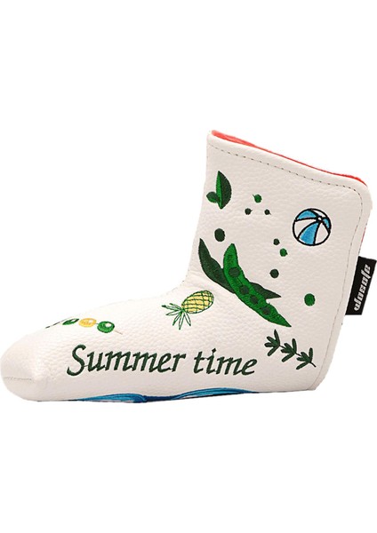 Golf Atıcı Başlıkları Yaz Elemanları Deseni Standart Bıçak Atıcılara Uyar Beyaz (Yurt Dışından)