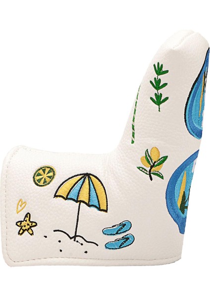 Golf Atıcı Başlıkları Yaz Elemanları Deseni Standart Bıçak Atıcılara Uyar Beyaz (Yurt Dışından) fiyatları