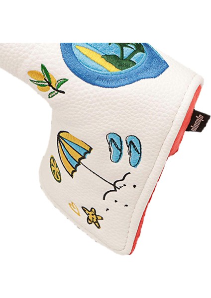 Golf Atıcı Başlıkları Yaz Elemanları Deseni Standart Bıçak Atıcılara Uyar Beyaz (Yurt Dışından) fırsatları