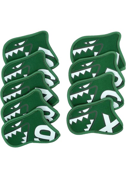 9x Golf Demir Kapakları Numara Etiketli Set Golf Eğitim Ekipmanları Aşınmaya Dayanıklı Yeşil (Yurt Dışından) modelleri