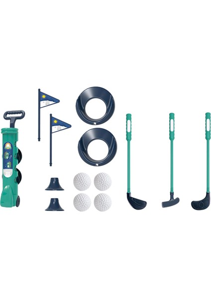 Çocuk Golf Antrenman Oyunu Seti Golf Sahası Oyuncak 3 4 5 6+ Yaşındaki Yeşil Için Set (Yurt Dışından)