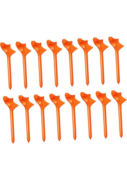 16 Golf Tees Mesafeyi Artırı 10 Derece Golf Tees Kullanılabilir Turuncu (Yurt Dışından)