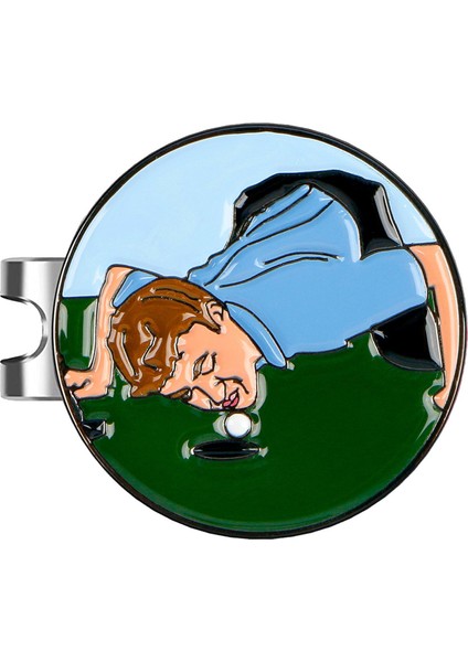 Golf Işaretleyici Ş Golfçü Hediye Yuvarlak Icı Metal Golf Işaretleyici E (Yurt Dışından)