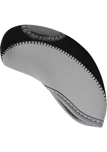 Golf Demir Headcover Görüntülenebilir Pencere Koruma Koruması Anti Scratch Hafif Gri Siyah (Yurt Dışından) fırsatları