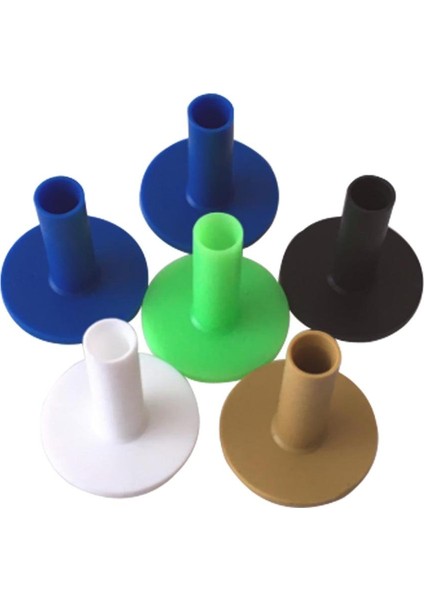 6 Kauçuk Golf Sürüş Tees Kullanılabilir Golf Aksesuarları Dia. 55MM 54MM (Yurt Dışından) fırsatları