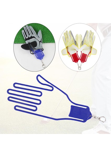 Taşınabilir Eldiven Eldiven Tutucu Keeper Kurutucu Raf Kilitlenebilir Alet Kanca Mavi (Yurt Dışından) fırsatları