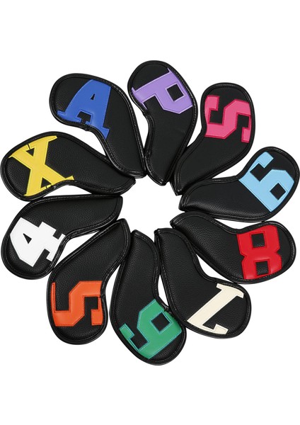 10PCS Golf Kapakları Kulübü Başlıkları Su Geçirmez Kollu I (Yurt Dışından)