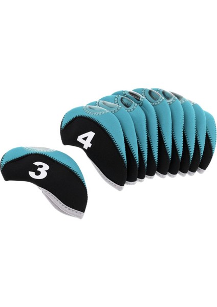 10'lu Paket Neopren Golf Kulübü Başörtüsü Kulübü Örtü Kol Başörtüsü +Açık Mavi (Yurt Dışından) fırsatları