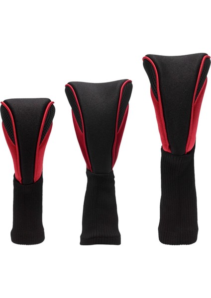 3x Golf Dayanıklı Golf Hibrit Örtüsü Golf Kulübü Baş Örtüleri ve Kırmızı (Yurt Dışından) fiyatları