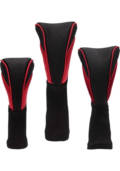 3x Golf Dayanıklı Golf Hibrit Örtüsü Golf Kulübü Baş Örtüleri ve Kırmızı (Yurt Dışından) modelleri